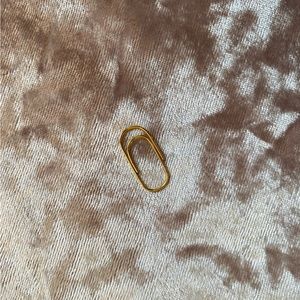 14K Gold Paperclip (Earring, Charm, Chain Extender)